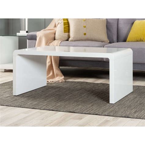 hashtag home zenya modern white high gloss coffee centre table