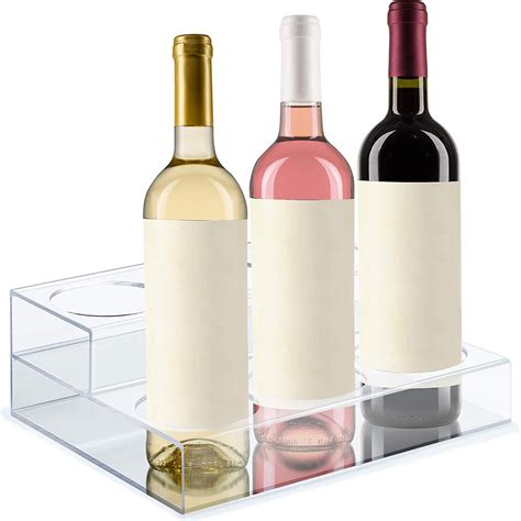 China Plexiglass Wine Glass Rack 2 Tier Clear Acrylic Wine Rack Display For Bar Factory And