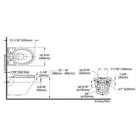 Toto Aquia® Iv Dual Flush Elongated Wall Mounted Seat Included