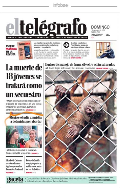 El Telegrafo Ecuador De Enero De Perfil Formosa