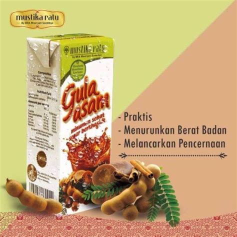 Mustika Ratu Gula Asam Minuman Botani Ml Lazada