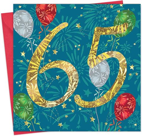 Amazon Twizler 65th Birthday Card 65 Year Old Card Age 65