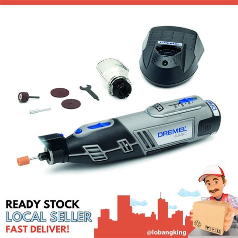 Instock Dremel 8220 Cordless Rotary 12V Tool Kit 1 Attachment With 5