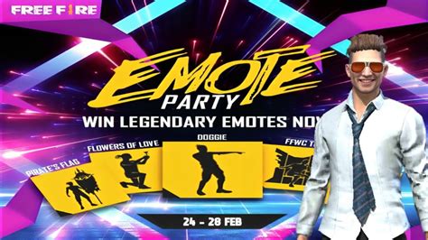 VALENTINE EMOTE PARTY EVENT FREE FIRE ROSE EMOTE RETURN NEW EMOTE