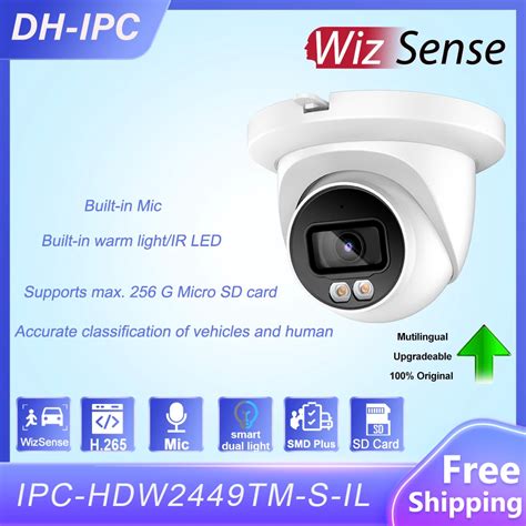 Dahua 4MP Full Color WizSense IP Camera IPC HDW2449TM S IL 8MP IPC