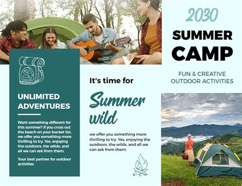 Summer Camp Brochure Templates