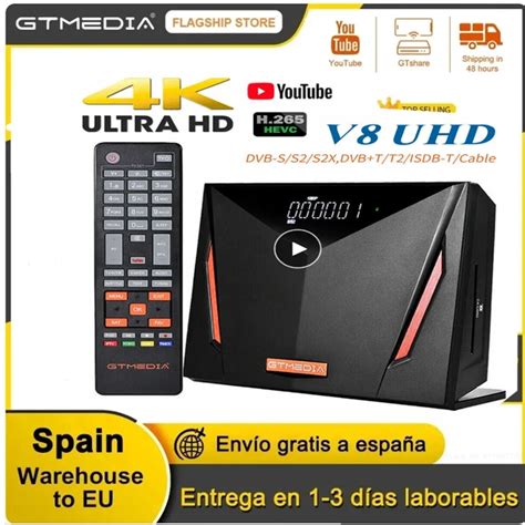 Gtmedia V8 UHD Combo Receiver Multi Stream 4K FTA DVB 83b 46 OFF