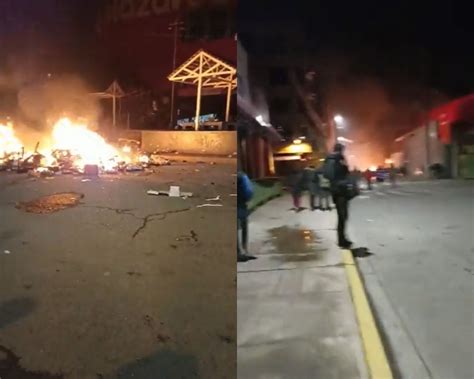 Manifestantes En Puno Queman Instalaciones De Plaza Vea Radio Y Tv Lider