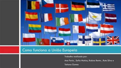 PPT Como funciona a União Europeia PowerPoint Presentation free