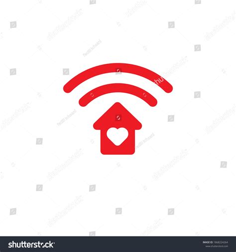 Home Wifi Logo Icon Design Stock Vector Royalty Free 1868224264