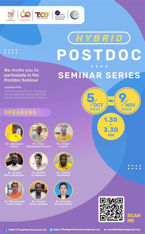 Postdoctoral Seminar Series Tacs