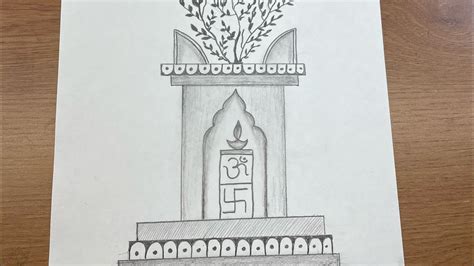 How To Draw Tulsi Pot Tulsi Vivah Special Pencil Drawing Tulsi Plant