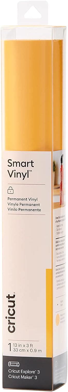 Amazon Cricut Smart Permanent Vinyl 13in X 3ft Maize Yellow For