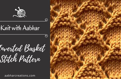 Granite Lace Stitch Pattern Knit With Aabhar Aabhar Creations