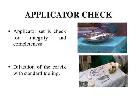 Cervical Brachytherapy Procedure