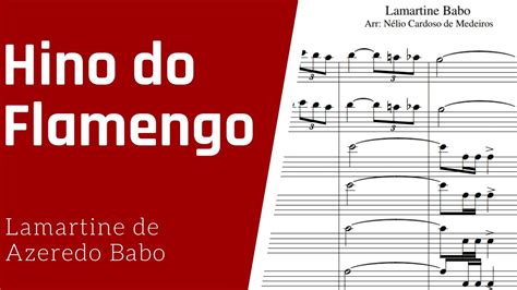 Hino Do Flamengo Partitura Scores For Music Youtube