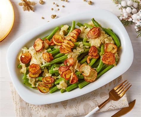 Garlicky Green Beans With Crispy Potato Topping Cookidoo Das