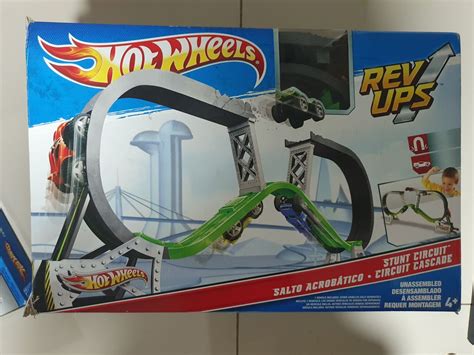 Hot Wheels rev Ups Pista Salto Acrobático Mattel Brinquedo