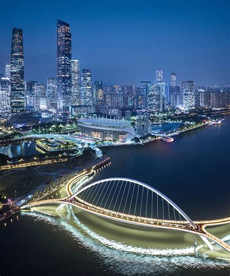 SCUT S Haixin Bridge Curves Across Pearl River To Reconnect Guangzhou