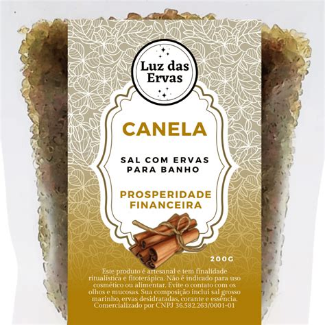 Banho De Sal Grosso E Canela - Banho Sal Grosso e Ervas Canela (5 unidades) - Luz das Ervas - Ervas ...