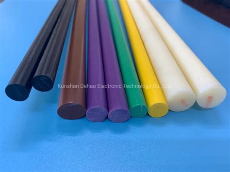 Green PTFE Solid Round Bar Chemical Industry PTFE Rods China PTFE