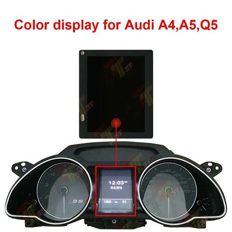 Tela De Painel Lcd Colorida Para Audi Instrumento Cluster A4 A5 S5 Q5