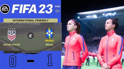 Brazil Vs Uswnt Womens National Teams Fifa 23 Gameplay Uswnt