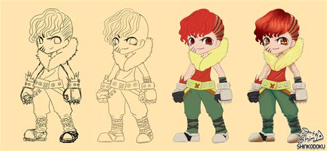 Chibi Warrior Step By Step By Shinekoshin On Deviantart