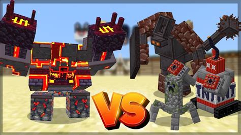 Minecraft Netherite Monstrosity Vs Golemania Vs Todos Batalha