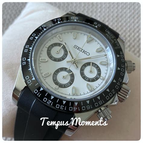 Seiko Mod Daytona Chronograph Custom Build Watch Panda Etsy UK