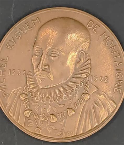 Medaille Bronze Montaigne Monnaie De Paris Eur Picclick Fr