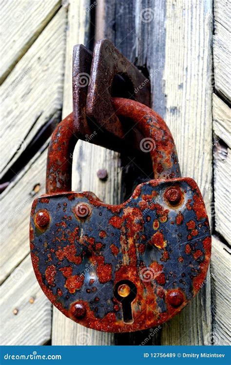 Rusty Padlock Stock Image Image Of Close Gate Hacker