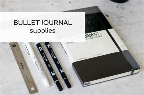 Bullet Journal Supplies | Plan Another Day