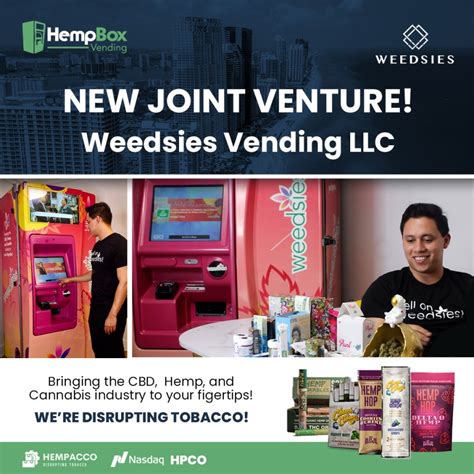 Hempacco S HempBox Vending Joins Forces With Weedsies Mobile To Market