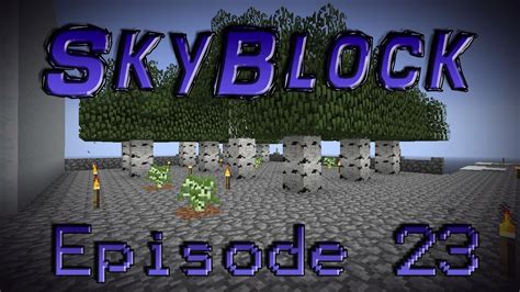 Minecraft SkyBlock 23 Starting The Tree Farm YouTube