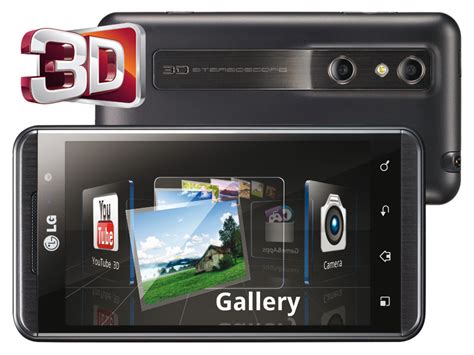 LG Introduces World S First Glassless 3D Phone Android Powered Optimus 3D