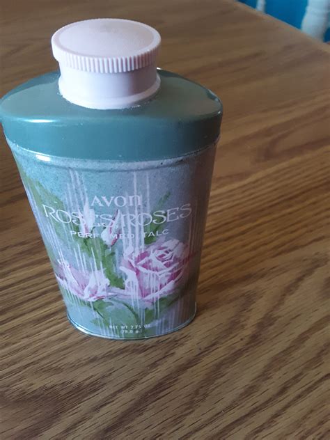 Full Avon Roses Roses Perfumed Talc Body Powder Net Wt 275 Oz Full