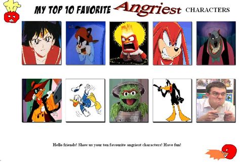 Top Ten Angry Characters By Eddsworldfangirl97 On Deviantart