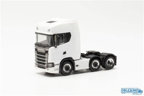 Herpa Scania CS20H 3 Axle White 951753 TRUCKMO Truck Models Your