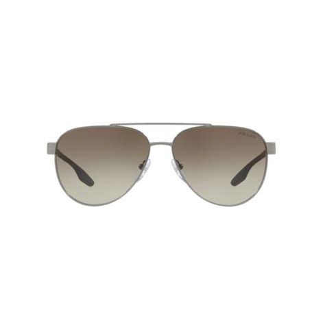 Men S Linea Rossa Logo Pilot Sunglasses Gunmetal I Prada Prada Linea Rossa Touch Of Modern