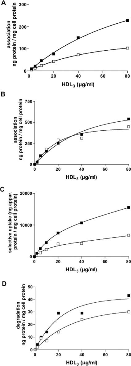 HDL Binding And Selective Uptake Cell Association Of 3 H 125 I