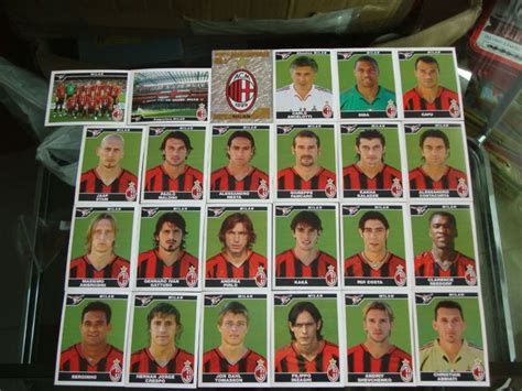 Figurine Calciatori Panini Squadra Milan Calcio Football Soccer