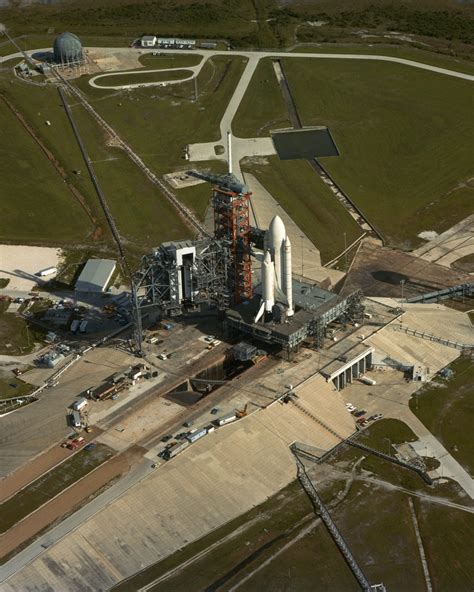 An Aerial View Of Space Launch Complex 39 A A Space Shuttle Orbiter