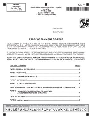 Fillable Online To View The Proof Of Claim Form Gcg Fax Email Print