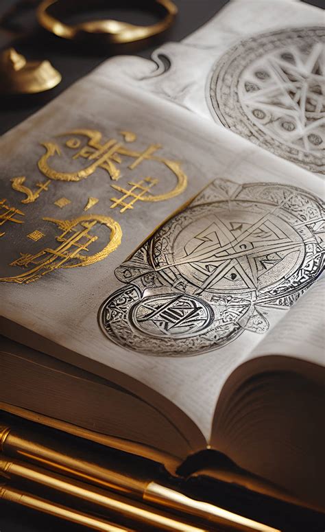 Magical book with symbols of three types of magic by musumek on DeviantArt