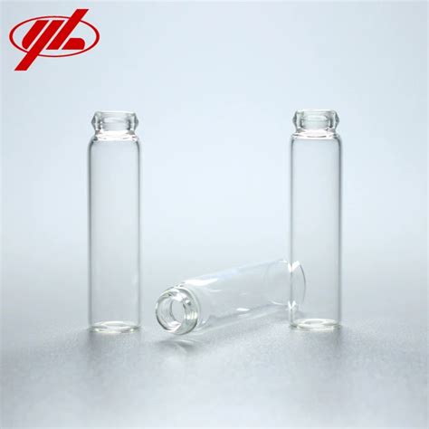 Ml Clear Neutral Borosilicate Tubular Small Glass Vial For Cosmetic