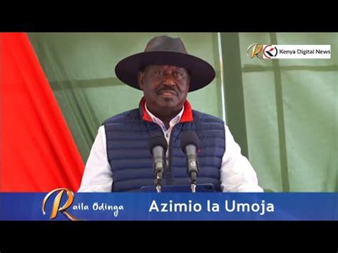 LIVE RAILA ODINGA ADDRESSING THE NATION AFTER RUTO S THREATS AHEAD OF