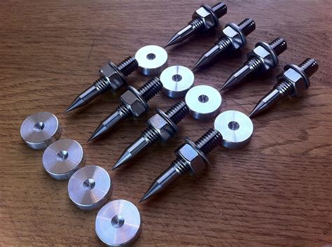 Solid Spikes Set Of Eight Hifi M8 Speaker Spikes And Spike