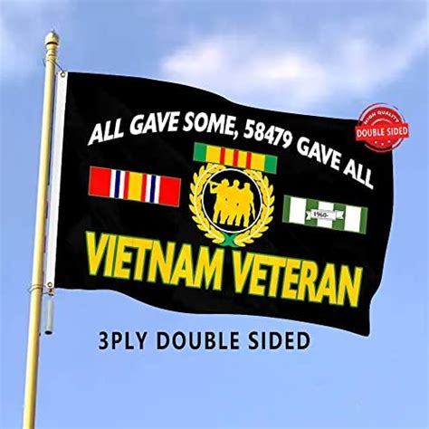 Amazon Hgged Gave All Flag Vietnam Veteran Banner X Ft