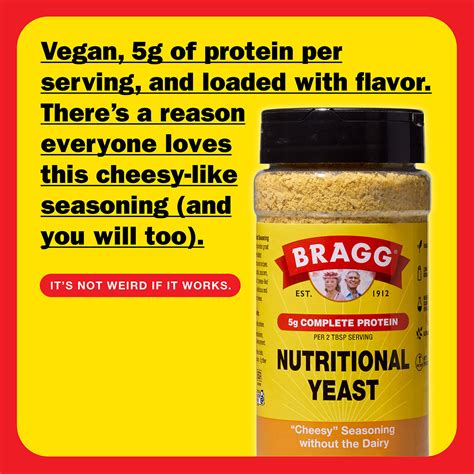 Nutritional Yeast Flakes – Vegan Superfood Nutrition | Bragg